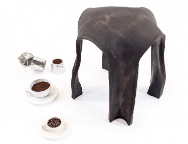 Re.Bean Coffee Stool designed by Kristen Wang.